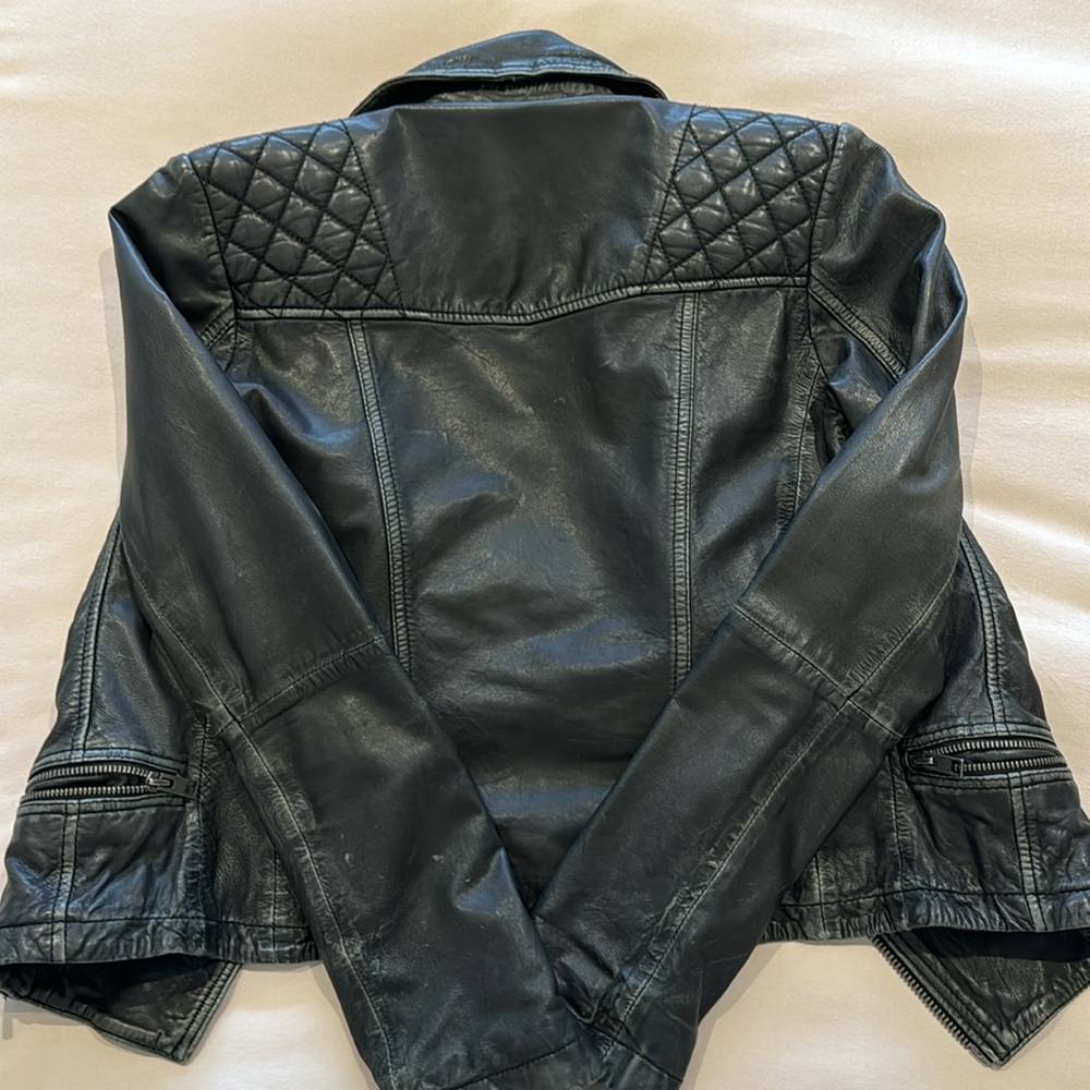 Allsaints biker leather jacket - Picture 3 of 3